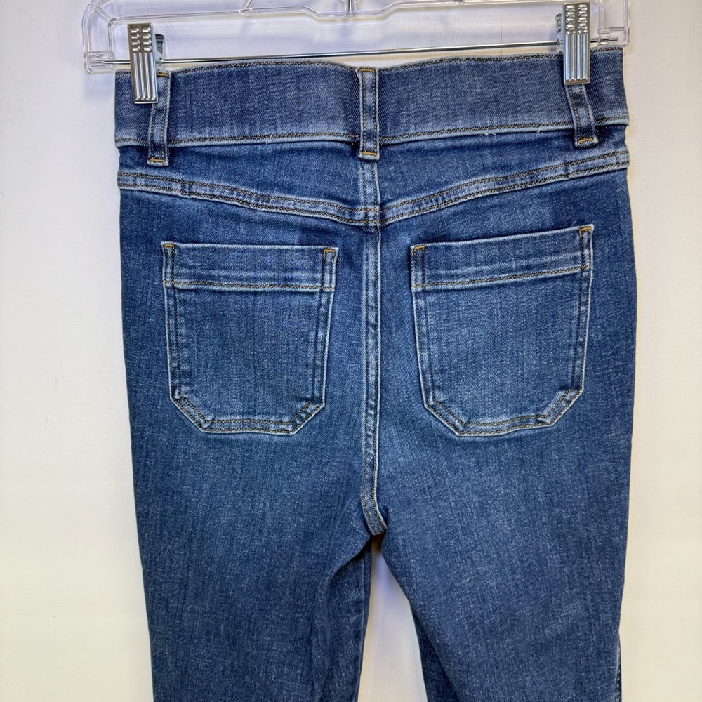 SPANX Flare Jeans with Patch Pockets Authentic Blue XS Tall shape wear Jeans - Picture 13 of 15
